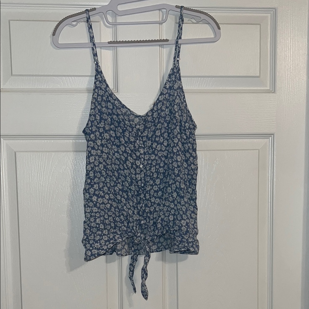 Floral Blue Women's Top